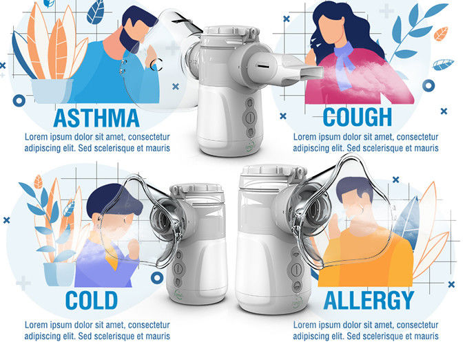 Influenza nourrissons adultes ménage médical muet toux froide vibration la plus chaude nébuliseur à mailles intelligentes portable