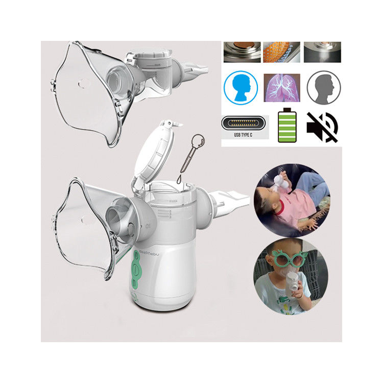 maison le plus chaud silencieux nébuliseur de brouillard portable machine batterie asthme inhalateur mesh nébuliseur pour enfants