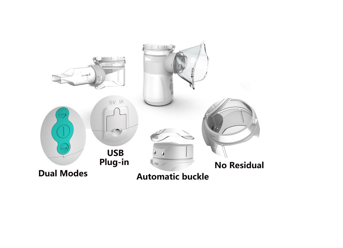 Ménage portatif de Mesh Nebulizer Machine Medical 2.1-3.5μm d'hôpital pour l'asthme