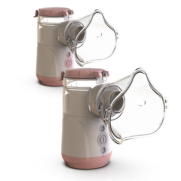 Inhalateur à nébuliseur blanc avec débit réglable de 0,2 à 0,6 L/min