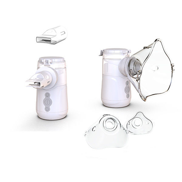 Inhalateur à nébuliseur blanc avec débit réglable de 0,2 à 0,6 L/min