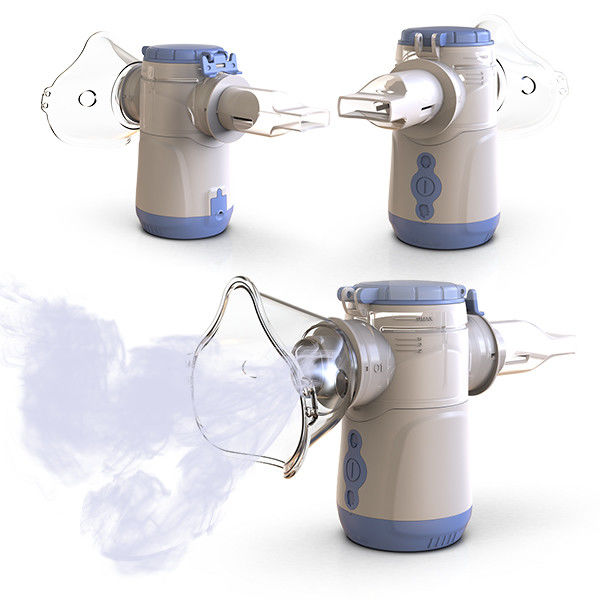 Inhalateur à nébuliseur blanc avec débit réglable de 0,2 à 0,6 L/min