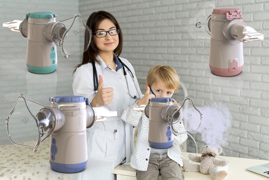 1-4,7 μm Taille de particules fines Inhalateur à maille vibrante Aérosol pour enfants ou adultes