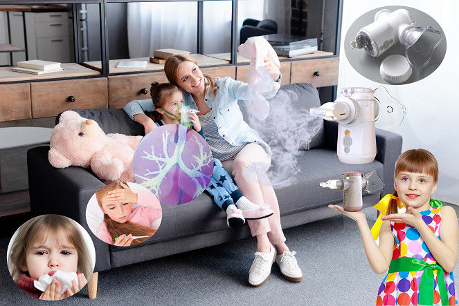 Inhalateur à vibrateur à maille de 1 à 4 μm avec vibrateur à membrane de maille pour les maladies respiratoires